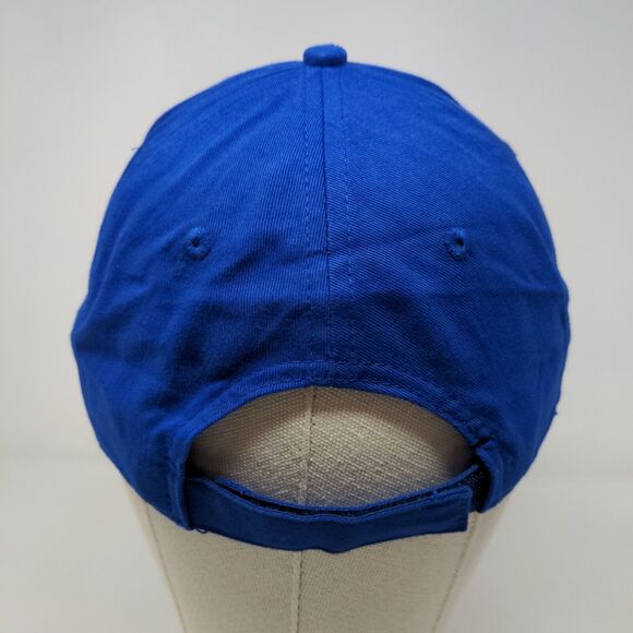 KC Caps Men's Strapback Hat Blue OSFA Embroidered Logo Foldable Bill - Picture 8 of 11